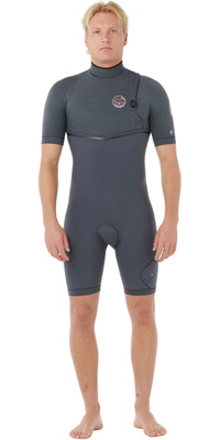 2026 Rip Curl Mens E-Bomb 2/2mm Zip Free Shorty Wetsuit 124MSP - Iron