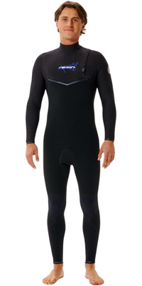 2026 Rip Curl Mens E-Bomb 3/2mm Zip Free Fato De Mergulho 17OMFS - Black / Azul