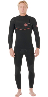Roupa De Neoprene Rip Curl Flashbomb Fusion 5/3mm Com Zíper Chest Zip Modelo 175MFS, Black , 2026 -