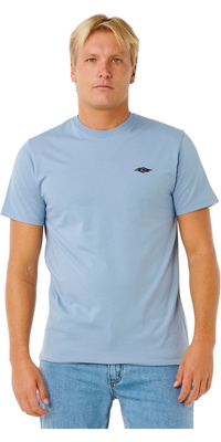 2026 Rip Curl Mens Streamline Embroid Tee 10XMTE - Faded Denim