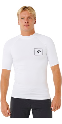 2026 Rip Curl Colete Masculino Streamline UPF De Manga Curta Em Lycra 172MRV - White