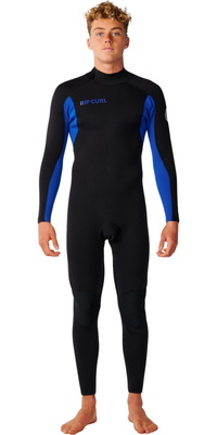 2026 Rip Curl Homem Trad 3/2mm Flatlock Back Zip Fato De Mergulho 18EMFS - Blue