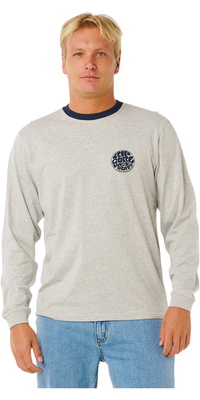 Fato De Mergulho Masculino Rip Curl 2026 Camisola De Manga Comprida Icon 104MTE - Grey Marle