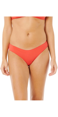 2026 Rip Curl Mulher Clássico Surf Cueca De Cobertura Bikini 0AIWSW - Red