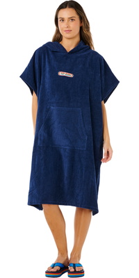 2026 Rip Curl Toalha Feminina Com Capuz Icon Poncho 17OWTO - Dark Navy