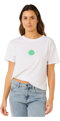 2026 Camiseta Feminina Relaxada Icons Of Surf Da Rip Curl 0EGWTE - Optical White