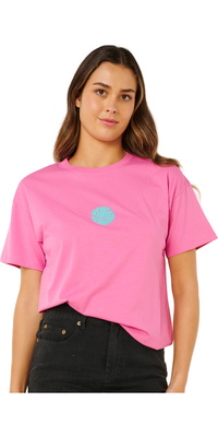 2026 Camiseta Feminina Relaxada Icons Of Surf Da Rip Curl 0EGWTE - Super Pink