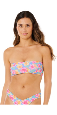 2026 Rip Curl Mulheres Malibu Cove Revo Bandeau 0X4WSW - Blue