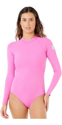 2026 Rip Curl Fato De Surf Feminino Premium De Manga Comprida 15CWRV - Super Pink