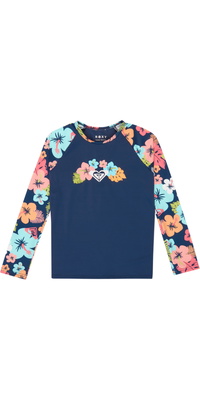 Conjunto De Lycra «Junior Morning Flower» Da Roxy , 2026, ERLWR03360 - Mood Indigo Morning Flowers Tw
