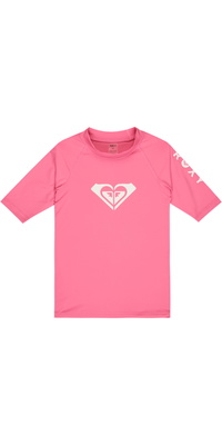 2026 Camisola De Lycra De Manga Curta «Whole Hearted» Da Roxy , Tamanho Júnior, ERLWR03363 - Sangria Sunset