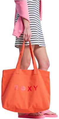 2026 Roxy Saco De Compras Feminino «Go For It» Da ERJBT03427 - Camellia