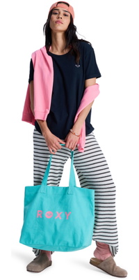 2026 Roxy Saco De Compras Feminino «Go For It» Da ERJBT03427 - Katydid