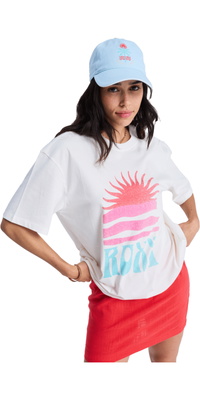 2026 Roxy Womens Hangloose Poster Short Sleeve T-Shirt ERJZT06090 - Coconut Milk
