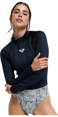 Fato De Surf De Manga Comprida Para Mulher « Roxy » 2026, Modelo « Pro » (ERJWR03930) - Anthracite Popiscus