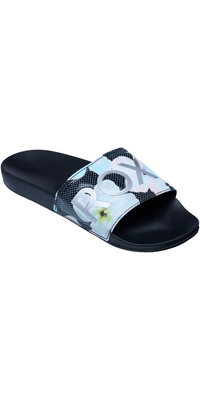 2026 Roxy Sandálias Femininas Slippy II Com Estampado ERJL100103 - Preto Multi 1