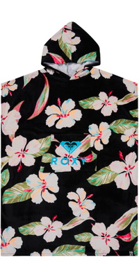 2026 Toalha De Banho Feminina «Stay Magical» Com Estampado « Poncho » Da Roxy , ERJAA04433 - Anthracite Spring Charming