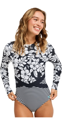 Fato De Surf De Manga Comprida Para Mulher « Roxy » Para O Verão De 2026 - ERJWR03924 - Anthracite The Mo