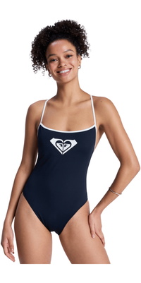 2026 Roxy Mulher The Retro Essentials High Leg One Piece ERJX103798 - Anthracite