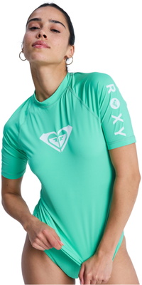 2026 Camisola De Lycra De Manga Curta Whole Hearted Para Mulher Da Roxy , ERJWR03548 - Katydid
