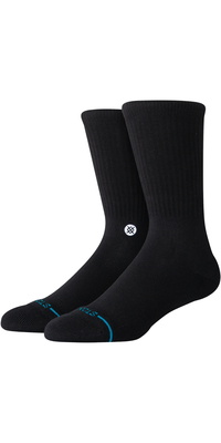 Meias Unissexo « Stance » Icon 2026, Modelo « Crew », Código M311D14ICO - Black / Branco