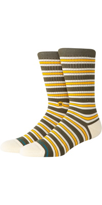 Meias Unissexo Ollie Crew Da Stance , Modelo 2026, Código A556C25OLL - Olive