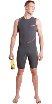 2026 Calças De Surf Yulex Kneeskin Para Homem Da ZONE3 , Modelo NA26MYKS104 - Black / Cinza