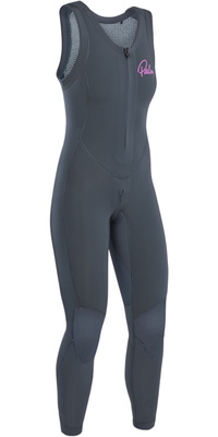Roupa De Long Jane Feminina Palm Blaze 3mm GBS Front Zip Modelo 2026 (código 12231), Jet Grey