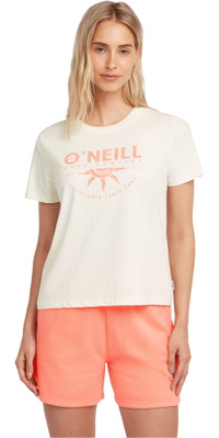 2026 ONeill Mulher Impressão Frontal T-Shirt 1850265 - Snow White