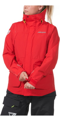 2026 Musto Para Mulher Br1 Casaco Channel 82405 - Vermelho Verdadeiro
