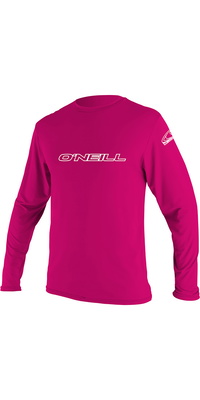 2026 Oneill Básico Para Jovens Skins T-shirt De Manga Comprida 4341 - Melancia