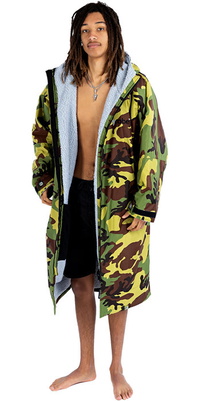 2025 Dryrobe Advance Roupão De Troca De Roupa De Manga Comprida V3 DALSV3 - Grey / Camuflagem