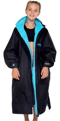 2026 Dryrobe Roupão De Troca De Manga Comprida Junior Advance V3KSLSDA - Black / Azul