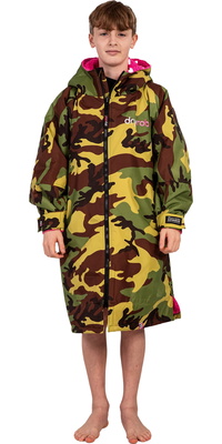 2025 Dryrobe Roupão De Troca De Roupa De Manga Comprida Junior Advance V3 V3KSLSDA - Pink / Camuflagem