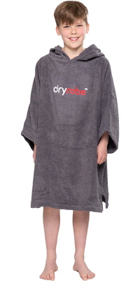 2026 Roupão Com Capuz De Algodão Orgânico Para Crianças « Dryrobe » V3DRJOCTR - Slate Grey