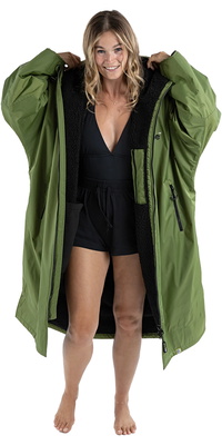 2025 Dryrobe Advance Manga Comprida Para Mudar Robe V3 DALSV3 - Verde Escuro / Black