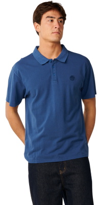 2026 Rip Curl Homem Camisa De Polo De Surfe Premium Wettie 014MPO - Light Navy