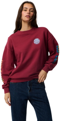 2026 Rip Curl Mulher Stephanie Gilmore Patrimônio Oversized Fleece 0EJWFL - Plum