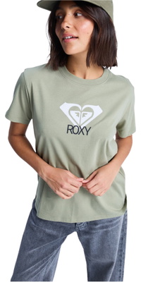 2026 Roxy Mulher Ocean Arte De Rua T-Shirt ERJZT06015 - Oil Green