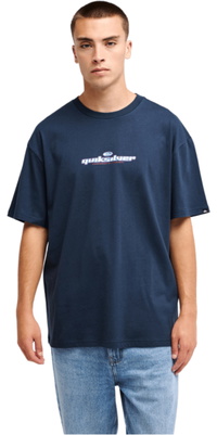 2026 Quiksilver Homem Camiseta Slacker EQYZT08444 - Dark Navy