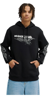 2026 DC Shoes Homem Capuz De Chama Lateral Hoodie EDYSF03285 - Black