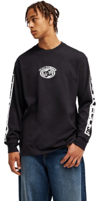 2026 DC Shoes Homem DC Echo Camiseta De Manga Longa EDYZT04462 - Black