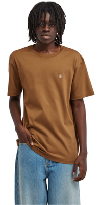 2026 Element Homem Bordado Icon T-Shirt ELYKT00168 - Sepia