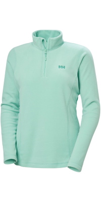 Casaco Helly Hansen Daybreaker Feminino 2025 Com Zíper 1/2 Fleece 50845 - Lagoon