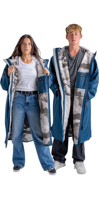 2026 Dryrobe Advance Manga Comprida Para Mudar De Roupa DALSV3 - Deep Sea Blue / Sand Camo