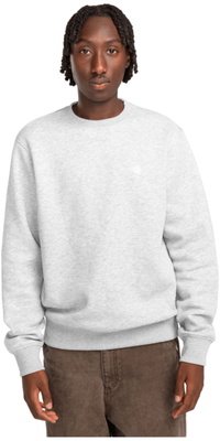 2026 Element Homem Bordado Ícone Crew Sweatshirt ELYFT00197 - Mid Grey Heather