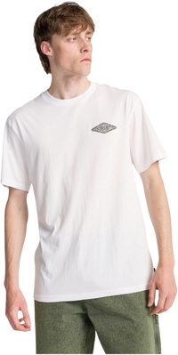 2026 Billabong Unissex Onda De Crayon T-Shirt EBYZT00525 - White