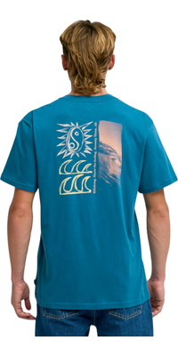 2026 Billabong Homem A Sensação T-Shirt EBYZT00564 - Real Teal
