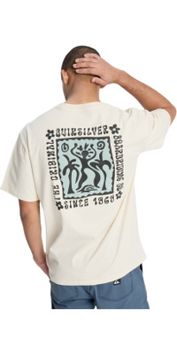 2026 Quiksilver Homem Esplendor Sereno T-Shirt EQYZT08300 - Bone White