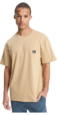 2026 Quiksilver Homem Salt Bolso De Água T-Shirt EQYZT08205 - Khaki